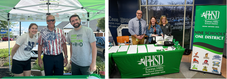 photos of school events with the FHSD Communications Department